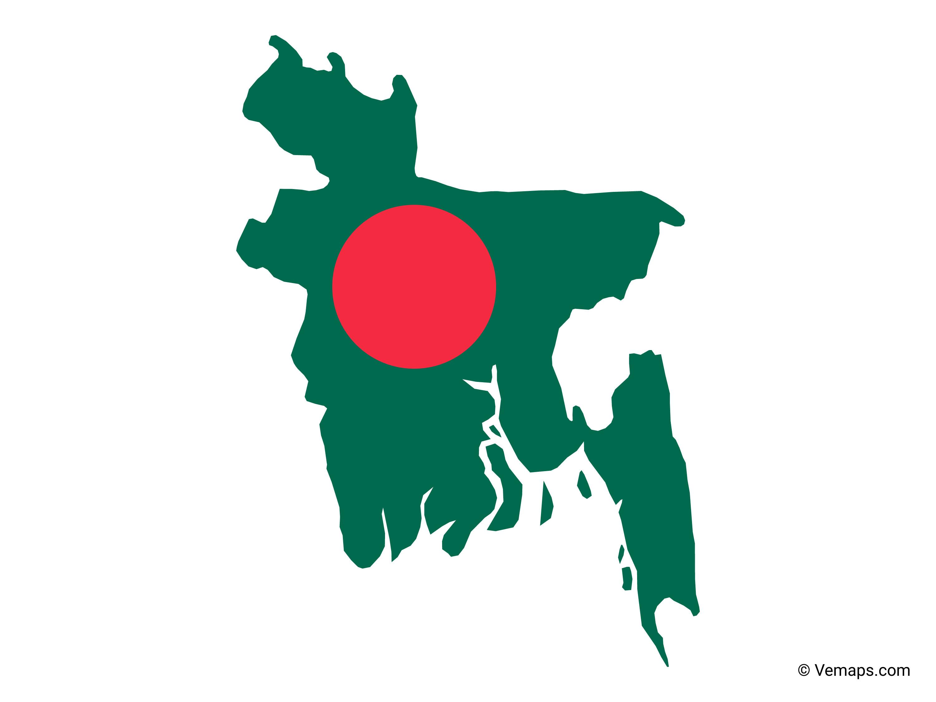 Flag Map Of Bangladesh Free Vector Maps Flag Map Of Bangladesh Free Vector Maps