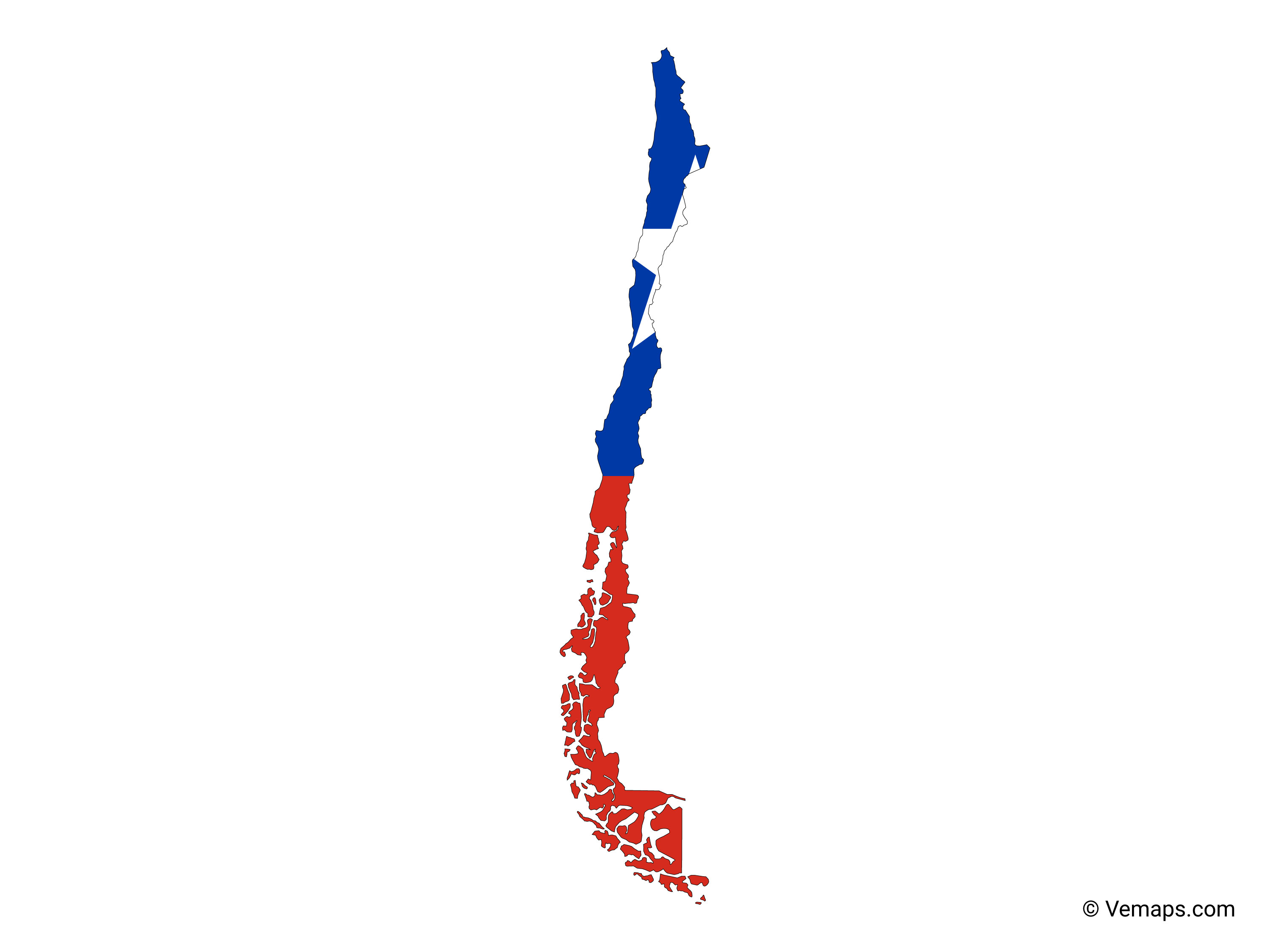 Chile Flag Map 6 Thousand Flag Map Chile Royalty Free Images Stock