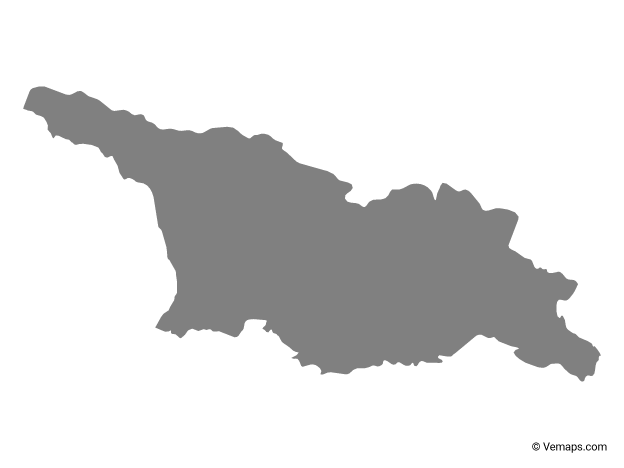 Map Of Georgia With Neighbouring Countries Free Vector Maps