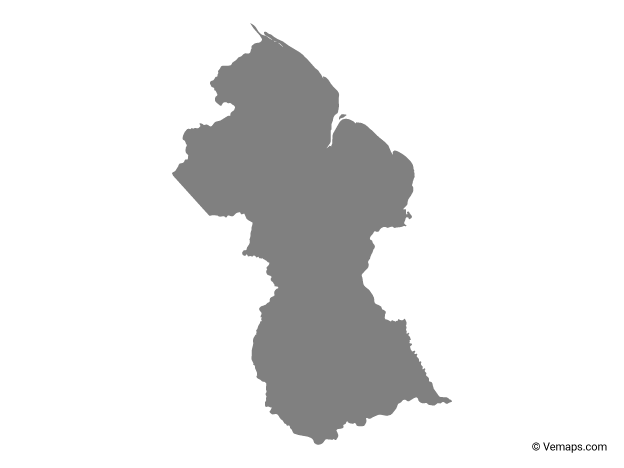 File:Guyana Outline Map Country Shape Black With Flag.png - Wikipedia