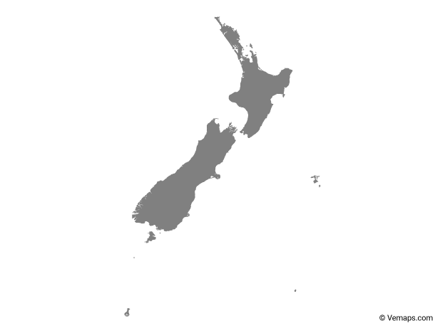 New Zealand Map Vector Vector Maps Of New Zealand | Free Vector Maps